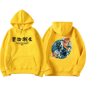 kanye west japanese streetwear Chinese characters Men Hoodies Sweatshirts Fashion Autumn Hip Hop Black Hoodie Erkek sweatshirt