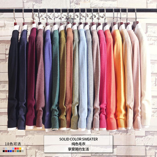 18 color Cashmere sweater men pullover autumn winter clothes hombre pull homme hiver man sweaters trui heren roupas men sweater