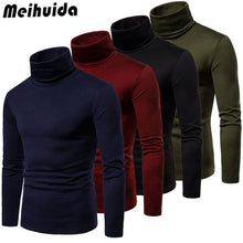 Load image into Gallery viewer, New Streetwear Men&#39;s Winter Warm Cotton High Neck Pullover Jumper Sweater Tops Mens Turtleneck Fashion