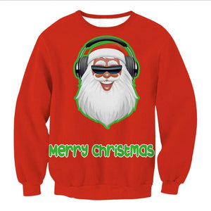 2019 Santa Claus Xmas Patterned Sweater Ugly Christmas Sweaters Tops Men Women Funny Pullovers Blusas Drop shipping