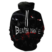 Load image into Gallery viewer, New fashion Cool sweatshirt Hoodies Men women 3D print Death Note Loose hot Style Streetwear sleeve clothes