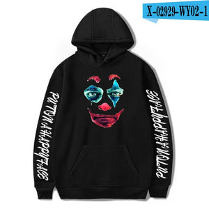 Suitable joker Hoodies Men Women Sweatshirts Fashion casual Hoodie Autumn pullovers Hip Hop joker Hip Hop gray streetwear Tops