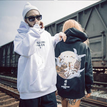 Load image into Gallery viewer, Embroidery Japanese Cranes Pullover Hoodies Men 2019 Winter Hip Hop Male Casual Hooded Sweatshirts Streetwear