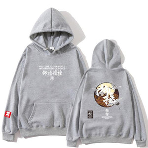 Embroidery Japanese Cranes Pullover Hoodies Men 2019 Winter Hip Hop Male Casual Hooded Sweatshirts Streetwear