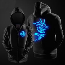 Load image into Gallery viewer, New Hoodies Men Women for Anime Dragon Ball Z GT Design Luminous Hoodie Unisex Zipper Coat Sweatshirt