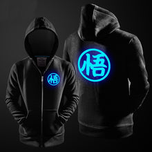 Load image into Gallery viewer, New Hoodies Men Women for Anime Dragon Ball Z GT Design Luminous Hoodie Unisex Zipper Coat Sweatshirt