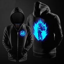 Load image into Gallery viewer, New Hoodies Men Women for Anime Dragon Ball Z GT Design Luminous Hoodie Unisex Zipper Coat Sweatshirt