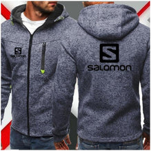 Load image into Gallery viewer, Men Sports Casual Wear Zipper COPINE Fashion Tide Jacquard Hoodies Fleece Solomon Jacket Fall Sweatshirts Autumn Winter Coat