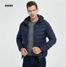 Load image into Gallery viewer, Mens Jackets And Coats Jaqueta Masculino Ultralight Hooded Jacket Men Outwear  Down Parka Lightweight Casual Hooded Coats