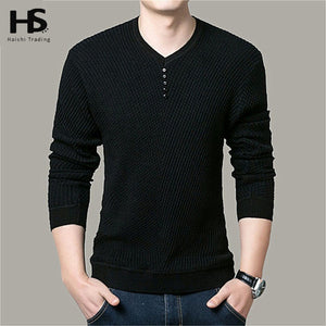 COODRONY Sweater Men Casual V-Neck Pullover Men Autumn Slim Fit Long Sleeve Shirt Mens Sweaters Knitted Cashmere Wool Pull Homme