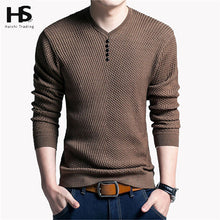 Load image into Gallery viewer, COODRONY Sweater Men Casual V-Neck Pullover Men Autumn Slim Fit Long Sleeve Shirt Mens Sweaters Knitted Cashmere Wool Pull Homme