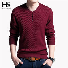 Load image into Gallery viewer, COODRONY Sweater Men Casual V-Neck Pullover Men Autumn Slim Fit Long Sleeve Shirt Mens Sweaters Knitted Cashmere Wool Pull Homme