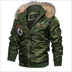 77City Killer Thicken Winter Military Jacket Men Plus Size 4XL Jaqueta masculina Casual Air Force Flight Jacket Tactical Jacket