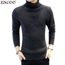 Load image into Gallery viewer, Mens Winter Thick Warm Cashmere Sweaters Autumn Men Turtleneck Knitted Brand Casual Sweaters Slim Fit Pullover Male Knitwear