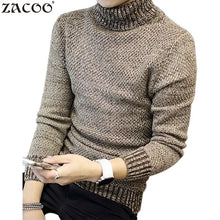 Load image into Gallery viewer, Mens Winter Thick Warm Cashmere Sweaters Autumn Men Turtleneck Knitted Brand Casual Sweaters Slim Fit Pullover Male Knitwear