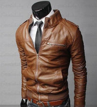 Load image into Gallery viewer, Mens Leather Jackets Men Jacket High Quality Classic Motorcycle Bike Cowboy Jackets Male Plus Thick Coats M-3XL