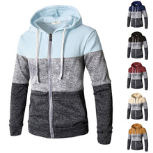 Load image into Gallery viewer, 2019 Newest Men Zip Up Casual Elastic Sweater Coat Tops Jacket Outwear Sweater Jogger Zipper Men Autumn Winter Hoody Sweatercoat