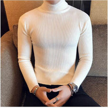 Load image into Gallery viewer, Turtleneck Sweater Men Wool Pullover Mens Sweaters Stripe Turtle Neck Male Sweter Jumper Casual Thermal High Quality Moose