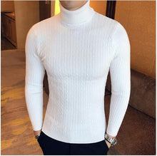 Load image into Gallery viewer, Turtleneck Sweater Men Wool Pullover Mens Sweaters Stripe Turtle Neck Male Sweter Jumper Casual Thermal High Quality Moose