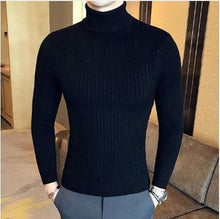 Load image into Gallery viewer, Turtleneck Sweater Men Wool Pullover Mens Sweaters Stripe Turtle Neck Male Sweter Jumper Casual Thermal High Quality Moose